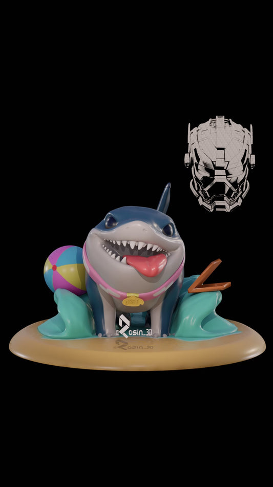 Jeff the Land Shark - 3D Printable STL File