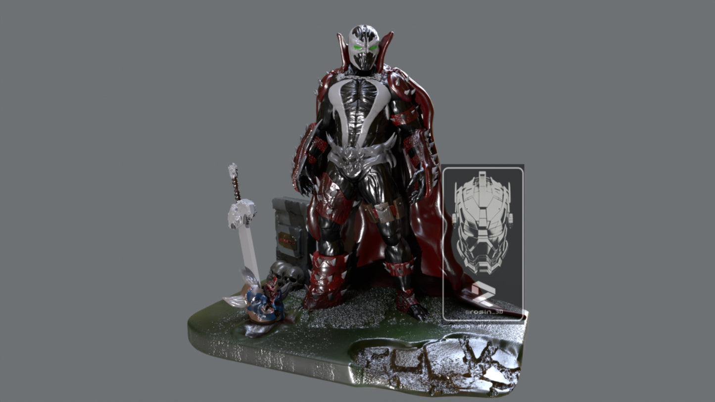 Spawn - 3D Printable STL File (Inspired by the Iconic Comics)